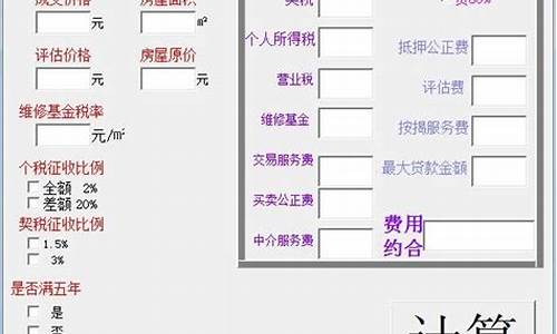 二手房过户费计算器哪儿有_二手房交易过户